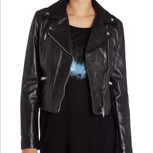 🖤 Diesel Black Leather Motorcycle Jacket